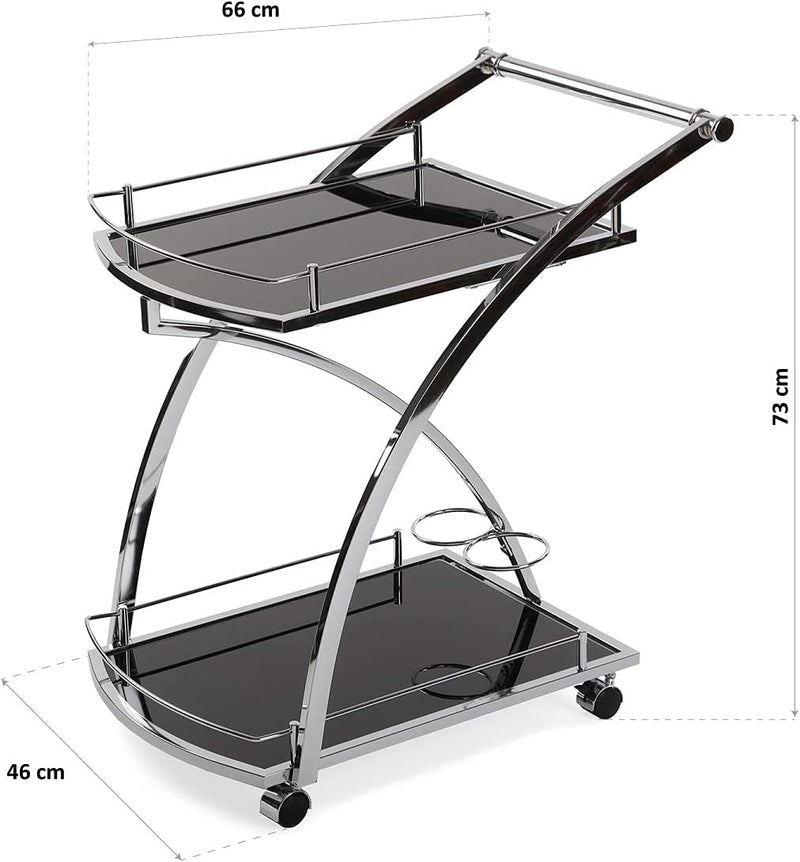 Driana Modern Waitress Trolley for Kitchen Living Room