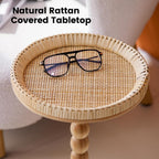Drink Table Rattan Round Small Side for Spaces