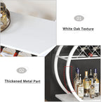 Drinks Trolley on Wheels Bar Cart with Wine