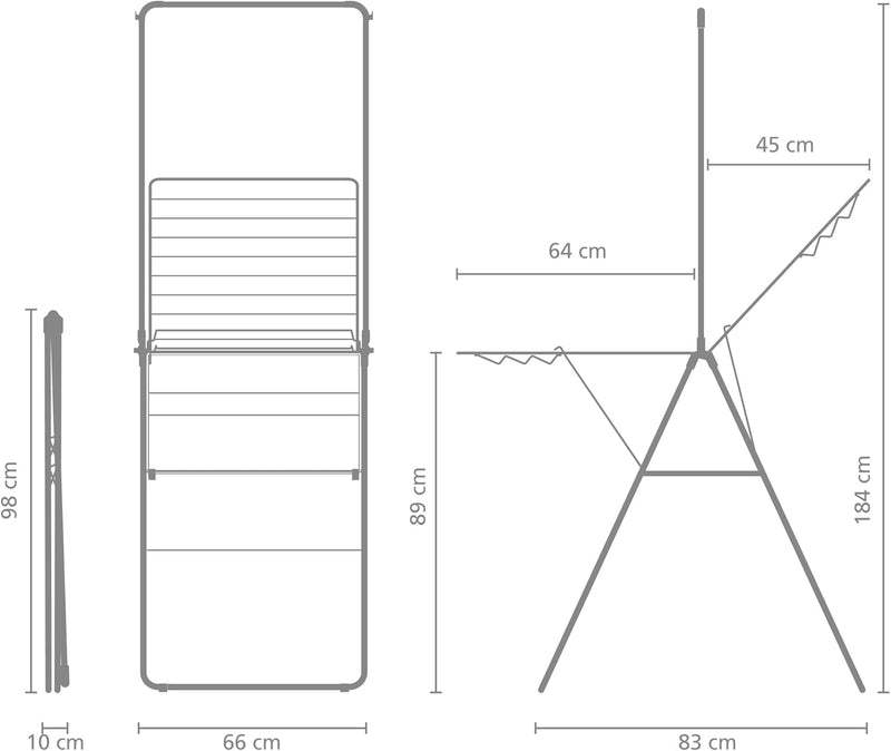 Drying Rack 20m + Rod Matt Xxl Clothes