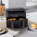 Dual Air Fryer Double Drawer 2 Xl Non-Stick