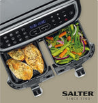 Dual Air Fryer Double Drawer 2 Xl Non-Stick