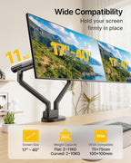 Dual Monitor Arm for 17-40 Inch Screens