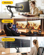 Dual Monitor Arm for 17-40 Inch Screens