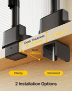 Dual Monitor Arm for 17-40 Inch Screens Up