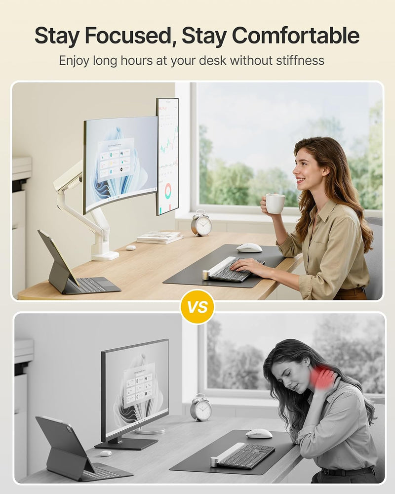 Dual Monitor Arm with USB for 17-35" Screens