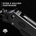 Dual PC Monitor Arm Bracket Ergonomic Height Adjustable