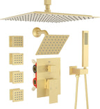 Dual Shower Head System with Body Spray Jets