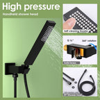 Dual Shower Head System with Body Spray Jets