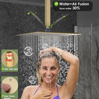 Dual Shower Head System with Body Spray Jets
