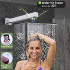 Dual Shower Head System with Body Spray Jets
