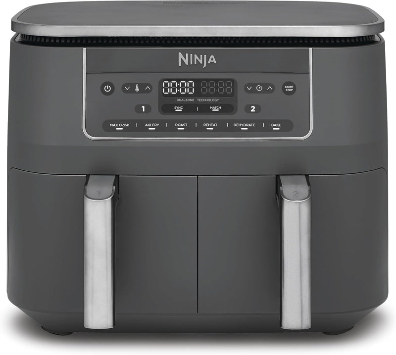 Dual Zone 6-In-1 7.6L Air Fryer 2 Drawers