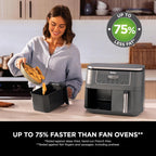 Dual Zone 6-In-1 7.6L Air Fryer 2 Drawers