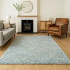 Duck Egg Rug Soft Plush Pile Fluffy High