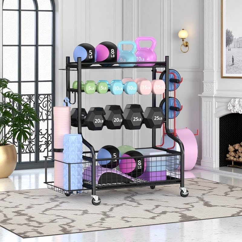 Dumbbell Rack Stand Multifunctional Weight for Dumbbells Yoga