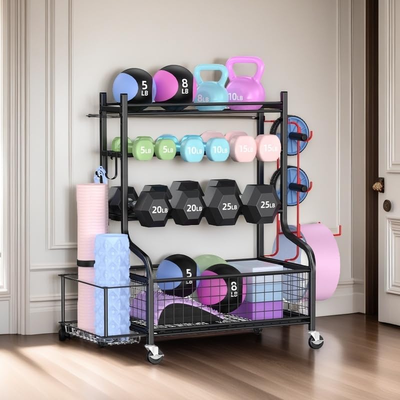 Dumbbell Rack Stand Multifunctional Weight for Dumbbells Yoga