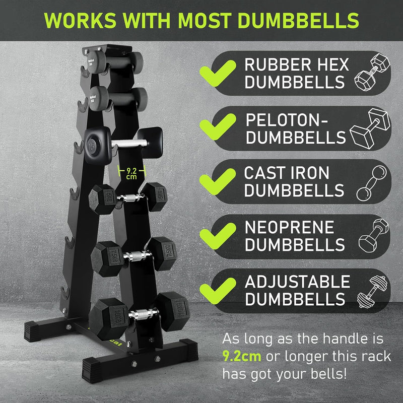 Dumbbell Rack Stand Weights Storage
