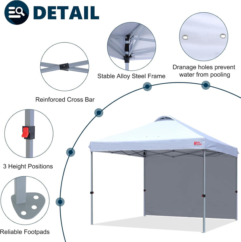 Gazebo Tent with 1 Sidewall