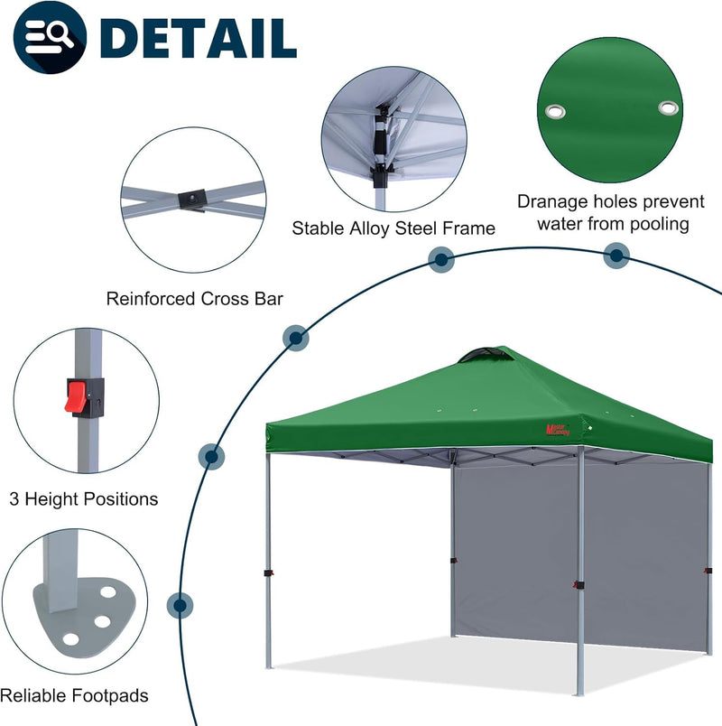 Gazebo Tent with 1 Sidewall