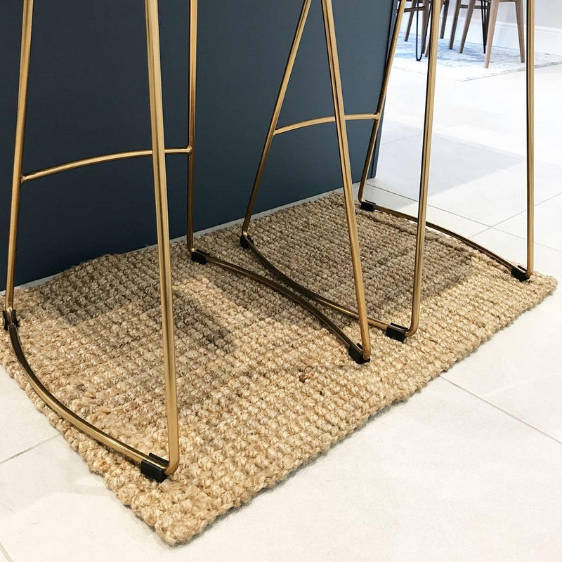 Durable Hardwearing Natural Boucle Jute Rug Dirt Trapper