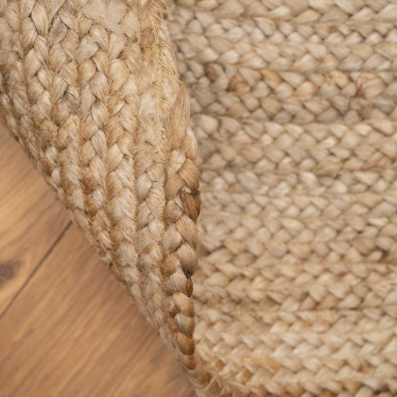 Durable Hardwearing Natural Boucle Jute Rug Dirt Trapper