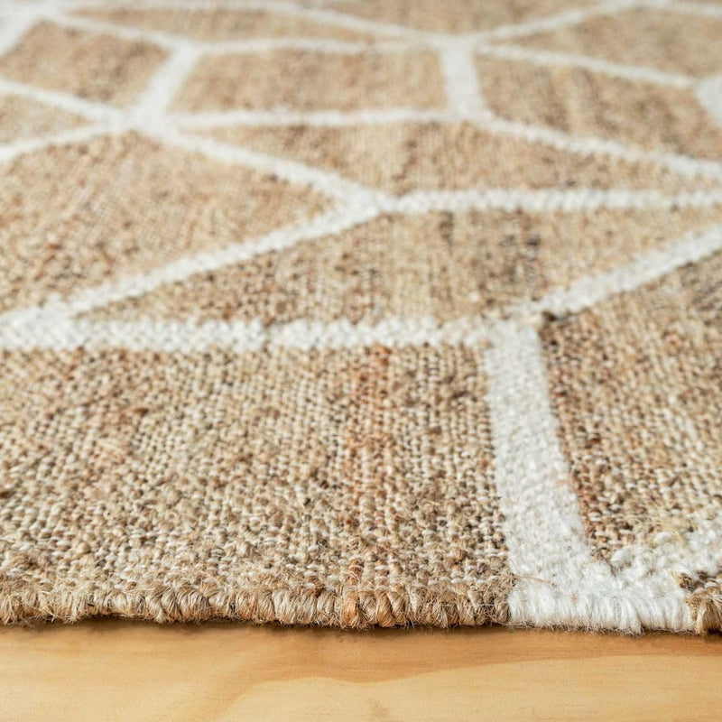 Durable Hardwearing Natural Boucle Jute Rug Dirt Trapper