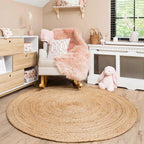 Durable Hardwearing Natural Boucle Jute Rug Dirt Trapper