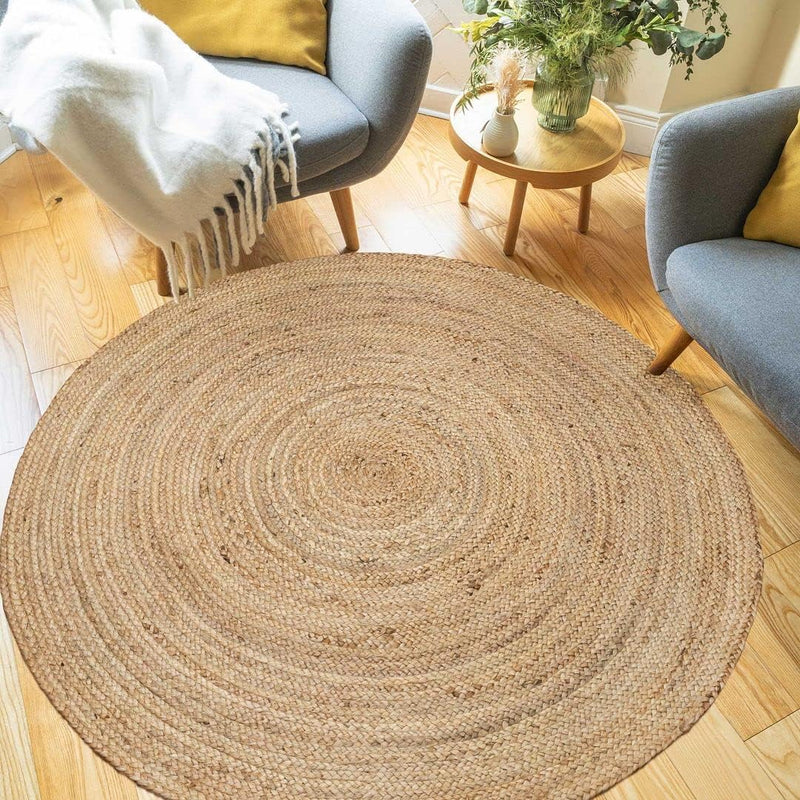 Durable Hardwearing Natural Boucle Jute Rug Dirt Trapper
