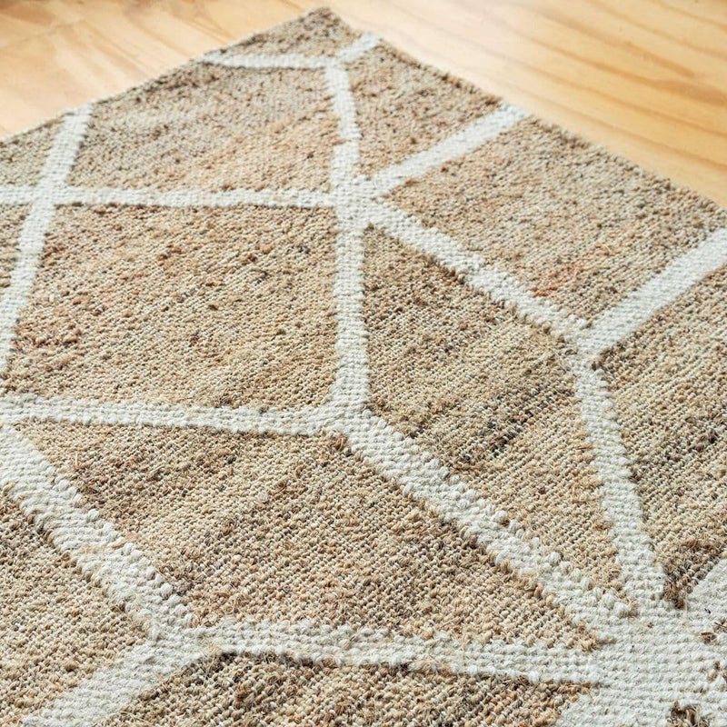 Durable Hardwearing Natural Boucle Jute Rug Dirt Trapper