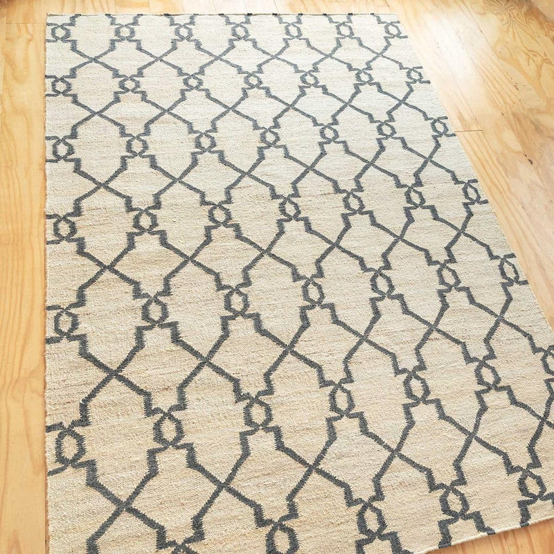 Durable Hardwearing Natural Boucle Jute Rug Dirt Trapper