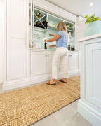 Durable Hardwearing Natural Jute Runner Rug Dirt Trapper