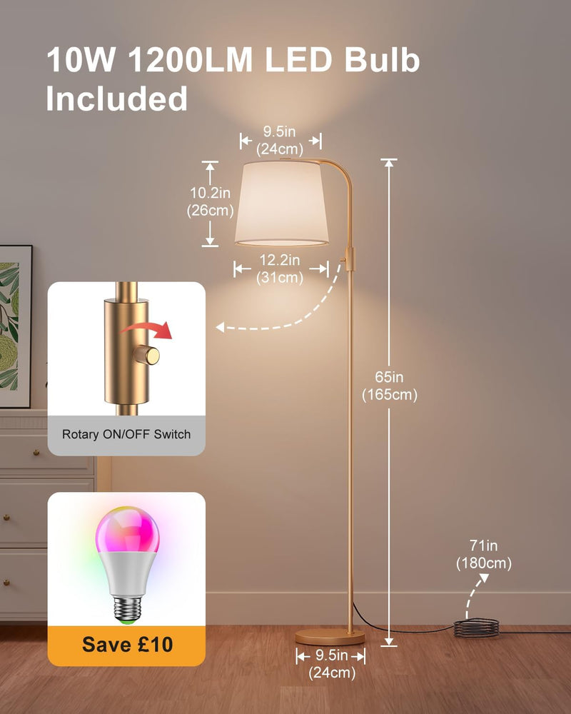 Smart RGB Arc Floor Lamp App Control