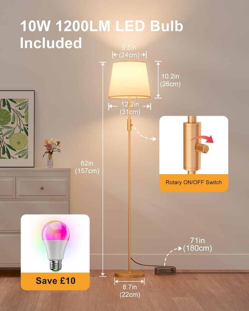 Smart RGB Arc Floor Lamp App Control
