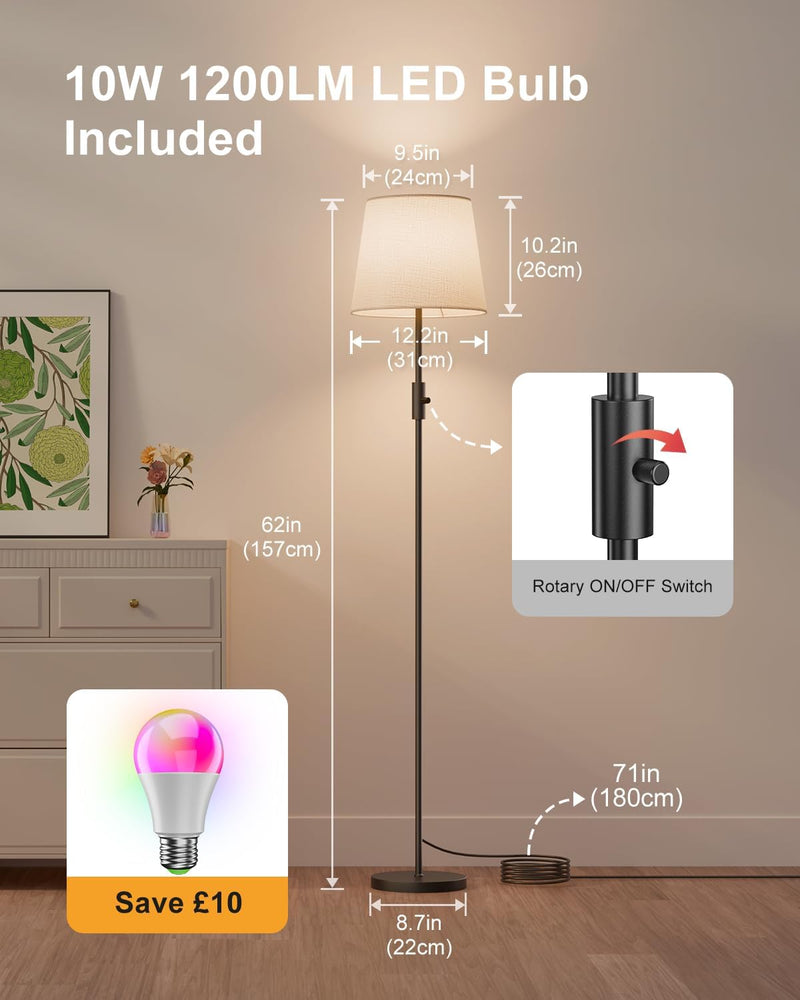 Smart RGB Arc Floor Lamp App Control
