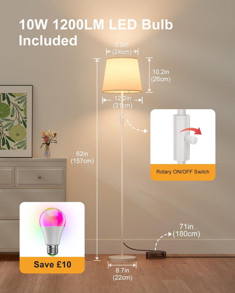 Smart RGB Arc Floor Lamp App Control