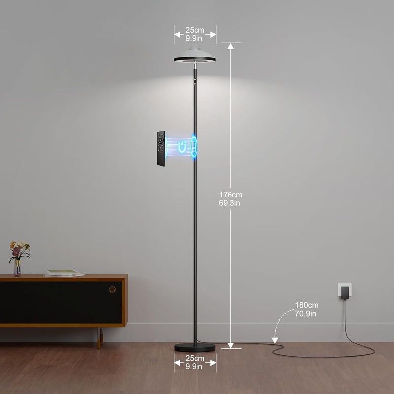 3-In-1 Floor Lamp with Galaxy Star RGB Aurora
