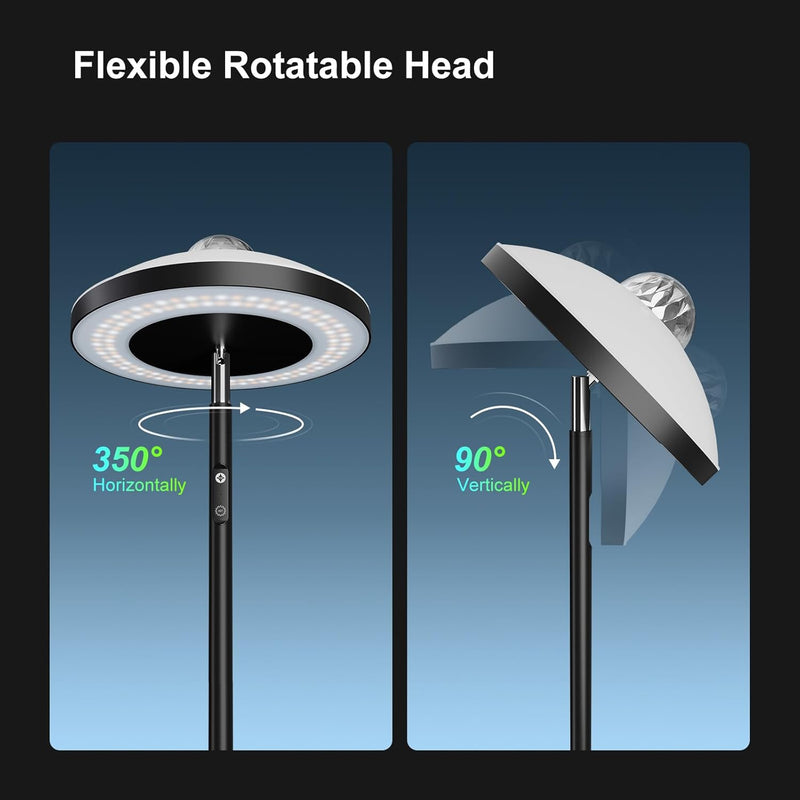 3-In-1 Floor Lamp with Galaxy Star RGB Aurora