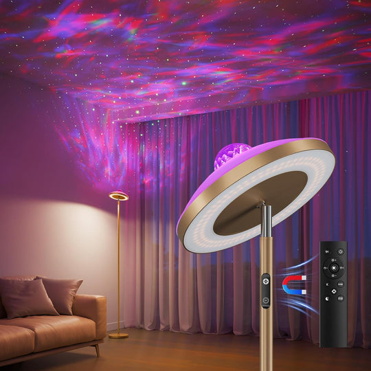 3-In-1 Floor Lamp with Galaxy Star RGB Aurora