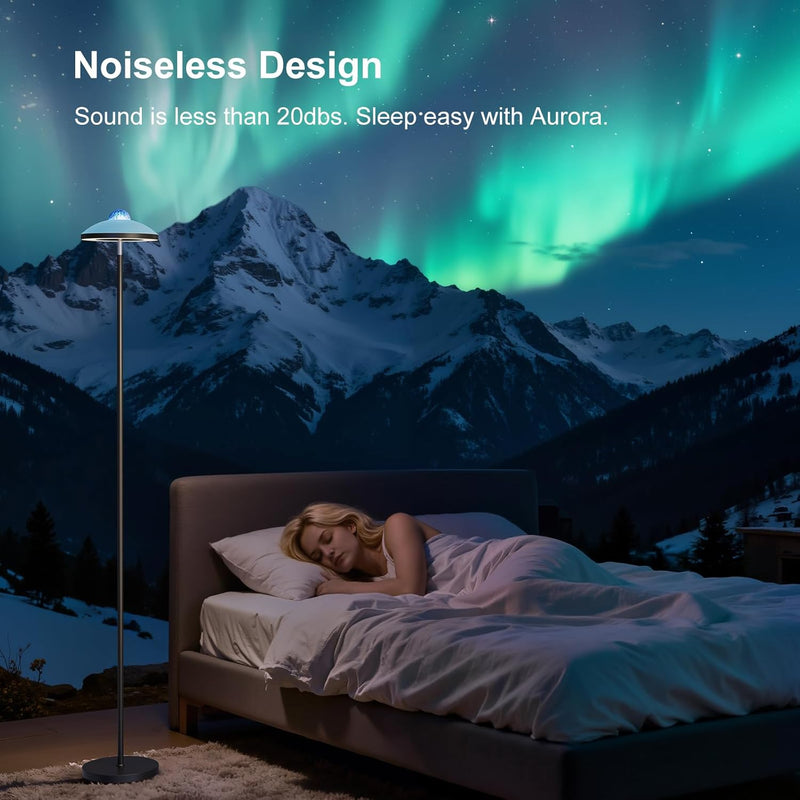 3-In-1 Floor Lamp with Galaxy Star RGB Aurora