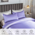 Duvet Cover Set Double Silky Bedding for Hair