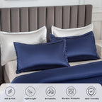 Duvet Cover Set Double Silky Bedding for Hair