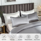 Duvet Cover Set Double Silky Bedding for Hair