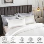 Duvet Cover Set Double Silky Bedding for Hair
