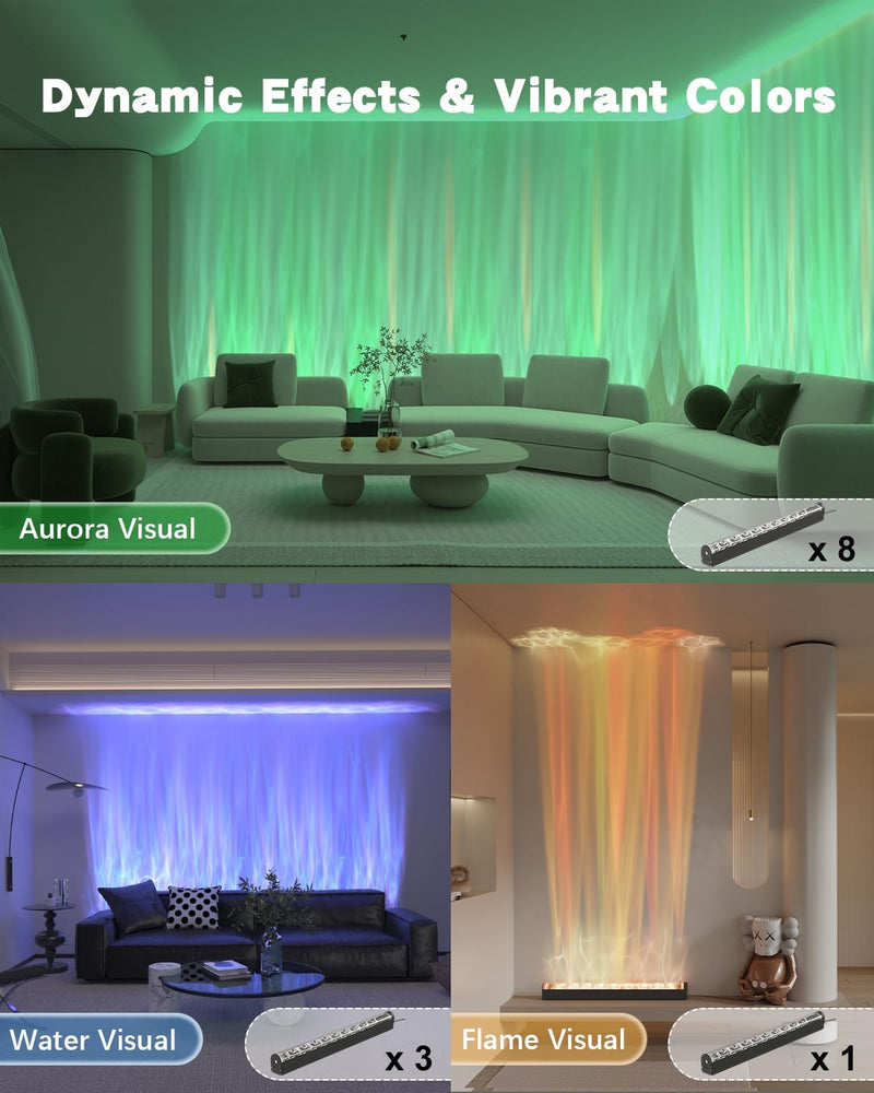 Dynamic Wave Wall Light Flowing Water Visual RGB
