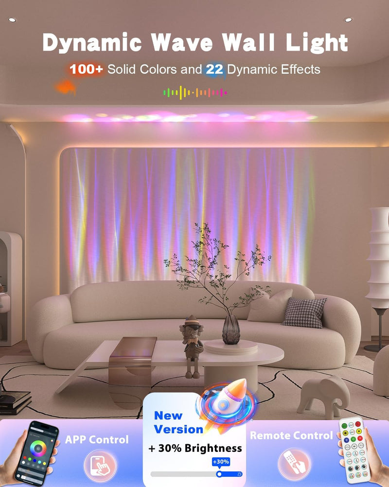 Dynamic Wave Wall Light Flowing Water Visual RGB