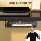 E1 Plus One Piece Electric Standing Desk Height