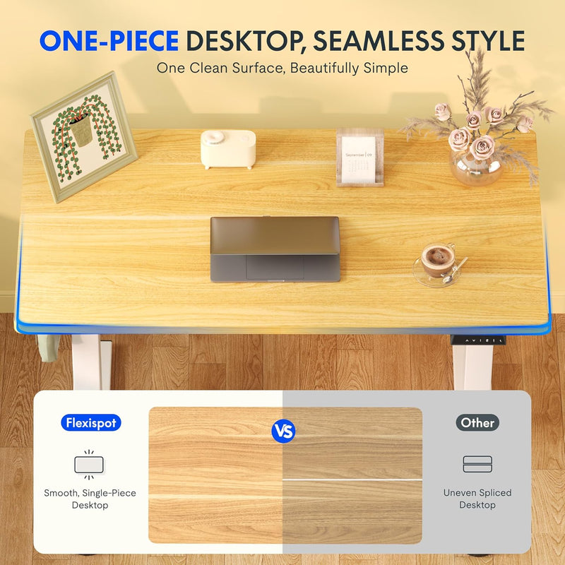 E1 Plus One Piece Electric Standing Desk Height