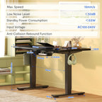 E1 Plus One Piece Electric Standing Desk Height