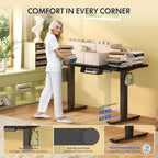 E1 Plus One Piece Electric Standing Desk Height