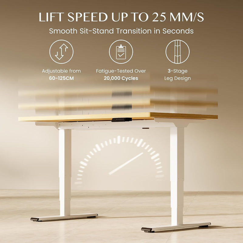 E6 Max Standing Desk Frame with USB